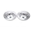 Load image into Gallery viewer, PowerStop Front Drilled &amp; Slotted Rotors Pair fits 2008-2012 Infiniti EX35 / 2013 Infiniti EX37 / 2011 Infiniti G25 / 2005...
