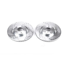 Load image into Gallery viewer, PowerStop Front Drilled &amp; Slotted Rotors Pair fits 2008-2012 Infiniti EX35 / 2013 Infiniti EX37 / 2011 Infiniti G25 / 2005...