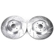 Load image into Gallery viewer, PowerStop Front Drilled &amp; Slotted Rotors Pair fits 2009-2013 Infiniti FX50 / 2011-2013 Infiniti G37 IPL / 2008-2010 Infini...