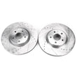 Load image into Gallery viewer, PowerStop Front Drilled &amp; Slotted Rotors Pair fits 2013-2019 Ford Escape S / 2013 Ford Escape SEL / 2013-2018 Ford Focus S...