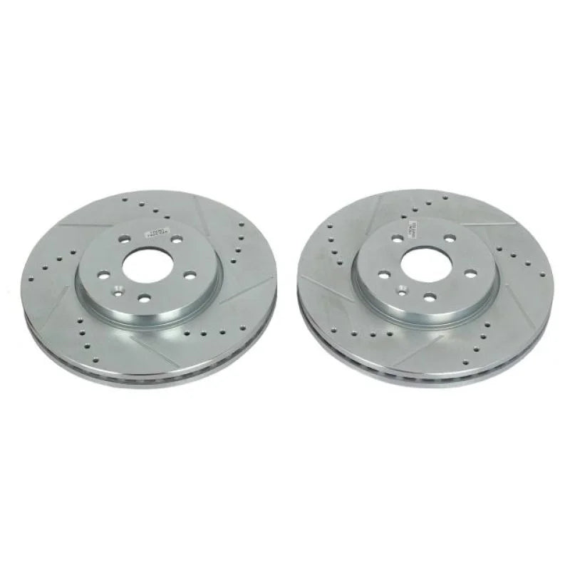 PowerStop Front Drilled & Slotted Rotors Pair fits 2013-2022 Buick Encore / 2020-2022 Buick Encore GX / 2018-2022 Chevrole...