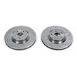 Load image into Gallery viewer, PowerStop Front Drilled &amp; Slotted Rotors Pair fits 2016-2017 Lexus GS200T / 2018-2019 Lexus GS300 / 2013-2020 Lexus GS350 ...