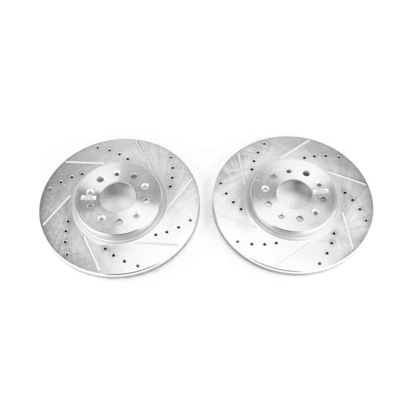 PowerStop Front Drilled & Slotted Rotors Pair fits 2016-2018 Buick Envision / 2017-2019 Buick LaCrosse / 2018-2020 Buick R...