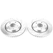 Load image into Gallery viewer, PowerStop Front Drilled &amp; Slotted Rotors Pair fits 2017-2020 Acura MDX / 2015-2024 Honda Odyssey EX / 2015-2025 Honda Odys...