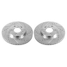 Load image into Gallery viewer, PowerStop Front Drilled &amp; Slotted Rotors Pair fits 2020-2025 Buick Encore GX / 2021 Buick Envision / 2024 Buick Envista / ...