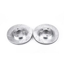 Load image into Gallery viewer, PowerStop Front Drilled &amp; Slotted Rotors Pair fits Buick LeSabre / 2000-2005 Buick LeSabre Custom / 1997-2004 Buick Park A...