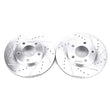 Load image into Gallery viewer, PowerStop Front Drilled &amp; Slotted Rotors Pair fits Ford Escape / 2003-2007 Ford Escape LIMITED / 2001-2007 Ford Escape Xls...