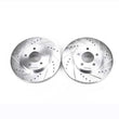 Load image into Gallery viewer, PowerStop Front Drilled &amp; Slotted Rotors Pair fits Ford Escape / 2005-2012 Ford Escape Hybrid / 2009-2012 Ford Escape LIMI...