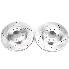 Load image into Gallery viewer, PowerStop Front Drilled &amp; Slotted Rotors Pair fits Ford Fusion / 2010-2012 Ford Fusion Hybrid / 2006-2012 Ford Fusion S / ...