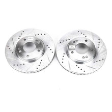 Load image into Gallery viewer, PowerStop Front Drilled &amp; Slotted Rotors Pair fits Hyundai Elantra / 2009-2012 Hyundai Elantra Touring / 2006 Hyundai Sona...