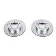 Load image into Gallery viewer, PowerStop Front EVOLUTION Drilled &amp; Slotted Rotors - Pair fits 1994-1996 Ford Bronco / F-150 - Main Product View
