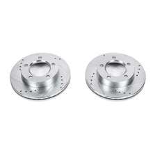 Load image into Gallery viewer, PowerStop Front EVOLUTION Drilled &amp; Slotted Rotors - Pair fits 1994-1996 Ford Bronco / F-150 - Main Product View