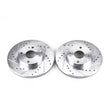 Load image into Gallery viewer, PowerStop Front EVOLUTION Drilled &amp; Slotted Rotors - Pair fits 1994-1997 1999-2005 Mazda Miata - Main Product View