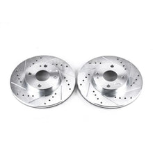 Load image into Gallery viewer, PowerStop Front EVOLUTION Drilled &amp; Slotted Rotors - Pair fits 1994-1997 1999-2005 Mazda Miata - Main Product View