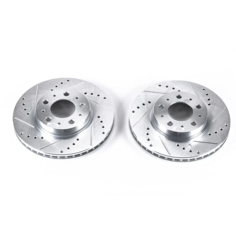 PowerStop Front EVOLUTION Drilled & Slotted Rotors - Main Product View