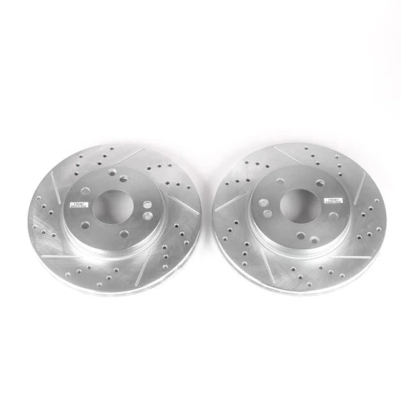 PowerStop Front EVOLUTION Drilled & Slotted Rotors - Main Product View