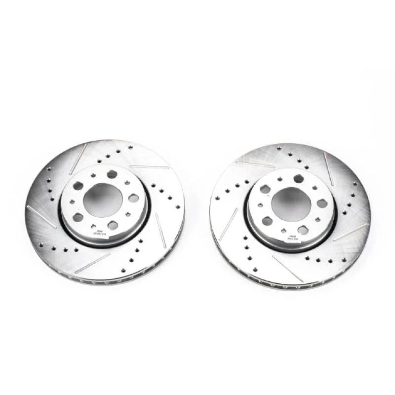PowerStop Front EVOLUTION Drilled & Slotted Rotors - Main Product View