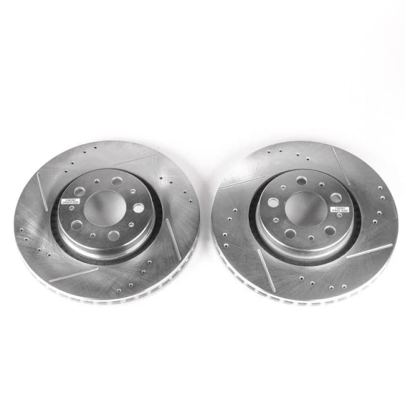 PowerStop Front EVOLUTION Drilled & Slotted Rotors - Main Product View