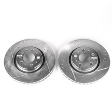 Load image into Gallery viewer, PowerStop Front EVOLUTION Drilled &amp; Slotted Rotors - Main Product View