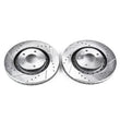 Load image into Gallery viewer, PowerStop Front EVOLUTION Drilled &amp; Slotted Rotors - Main Product View