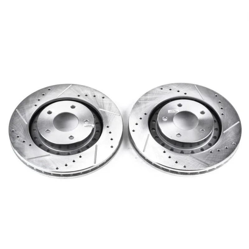 PowerStop Front EVOLUTION Drilled & Slotted Rotors - Main Product View
