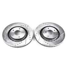 Load image into Gallery viewer, PowerStop Front EVOLUTION Drilled &amp; Slotted Rotors - Main Product View