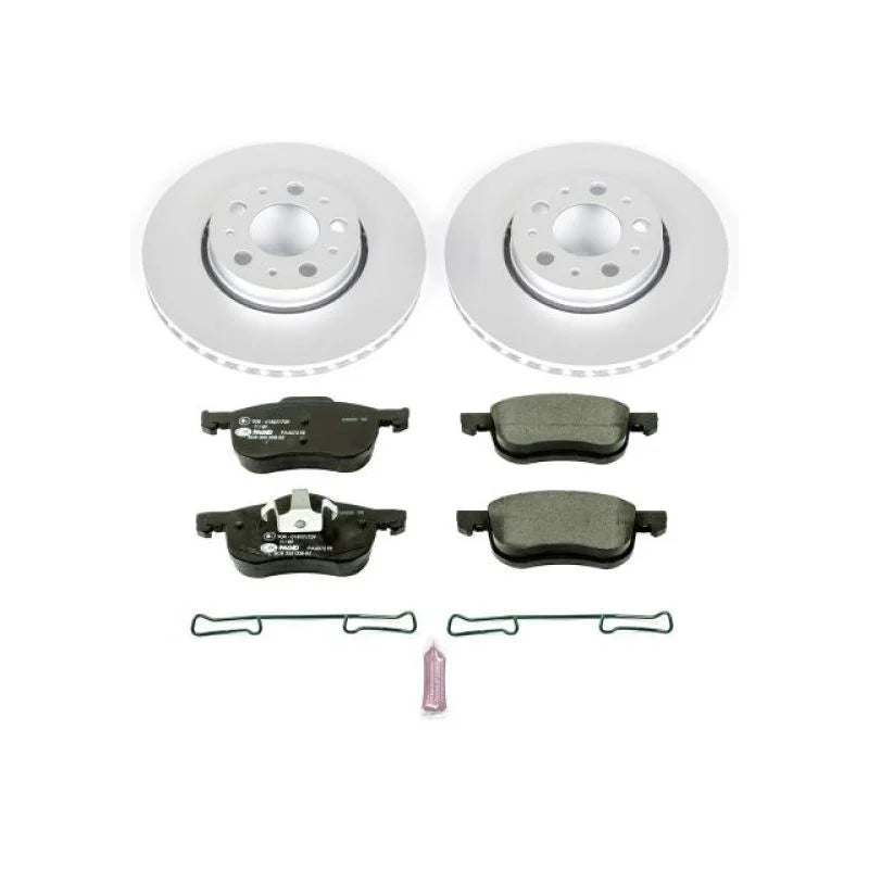PowerStop Front Euro-Stop Brake Kit fits 2001-2009 Volvo S60 / 1999-2006 Volvo S80 / 2001-2007 Volvo V70 / 2003-2007 Volvo...