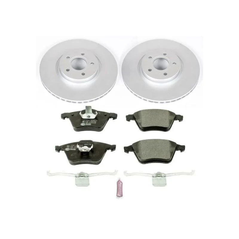 PowerStop Front Euro-Stop Brake Kit fits 2006-2013 Volvo C70 / 2004-2011 Volvo S40 / 2005-2011 Volvo V50 - Main Product View