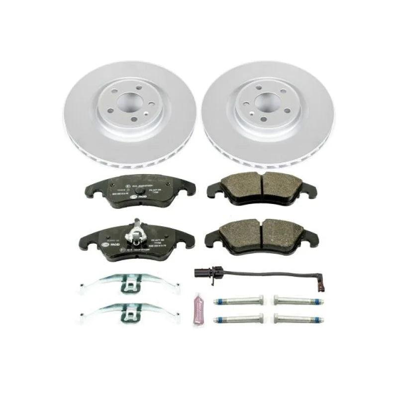 PowerStop Front Euro-Stop Brake Kit fits 2008-2011 Audi S4 / S5 - Main Product View