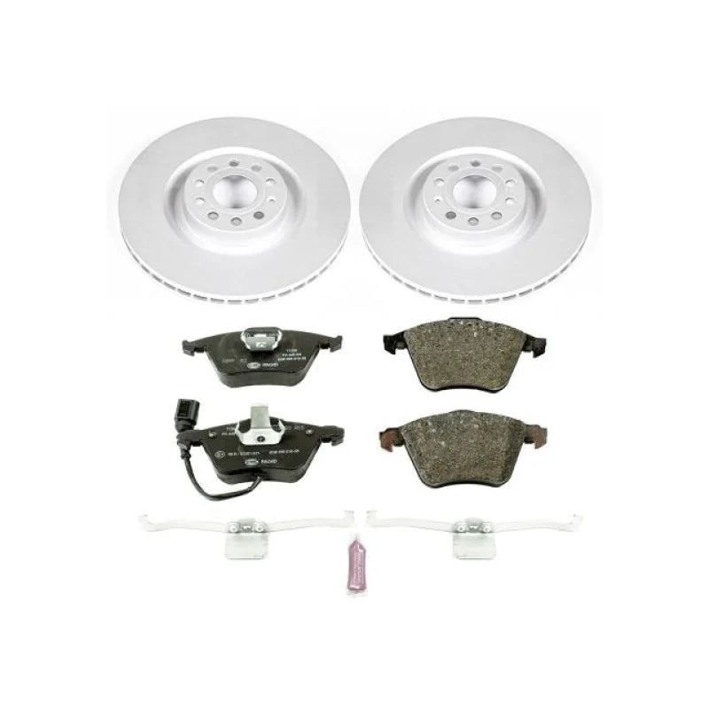 PowerStop Front Euro-Stop Brake Kit fits 2009-2012 Volkswagen CC / 2012-2013 Volkswagen Golf R / 2006-2008 Volkswagen Pass...