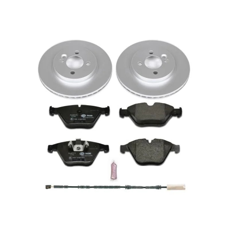 PowerStop Front Euro-Stop Brake Kit fits 2011-2013 BMW 328I / 2011-2013 BMW 328I xDrive / 2013-2015 BMW X1 - Main Product ...