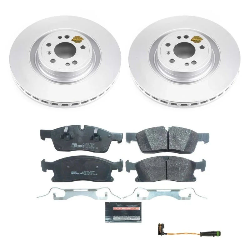 PowerStop Front Euro-Stop Brake Kit fits 2016-2017 Mercedes-Benz GLE300D / 2016-2018 Mercedes-Benz GLE350 / 2016-2019 Merc...