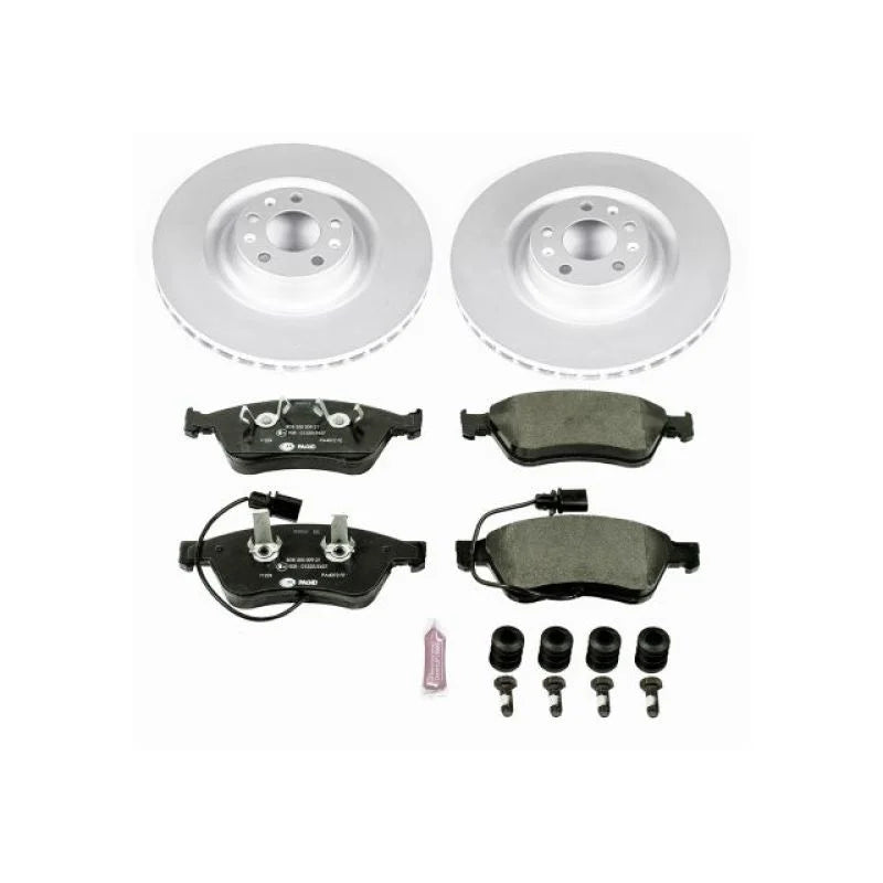 PowerStop Front Euro-Stop Brake Kit fits Audi A6 / 2009-2011 Audi A6 Quattro Avant / 2003-2010 Audi A8 Quattro / 2003-2010...