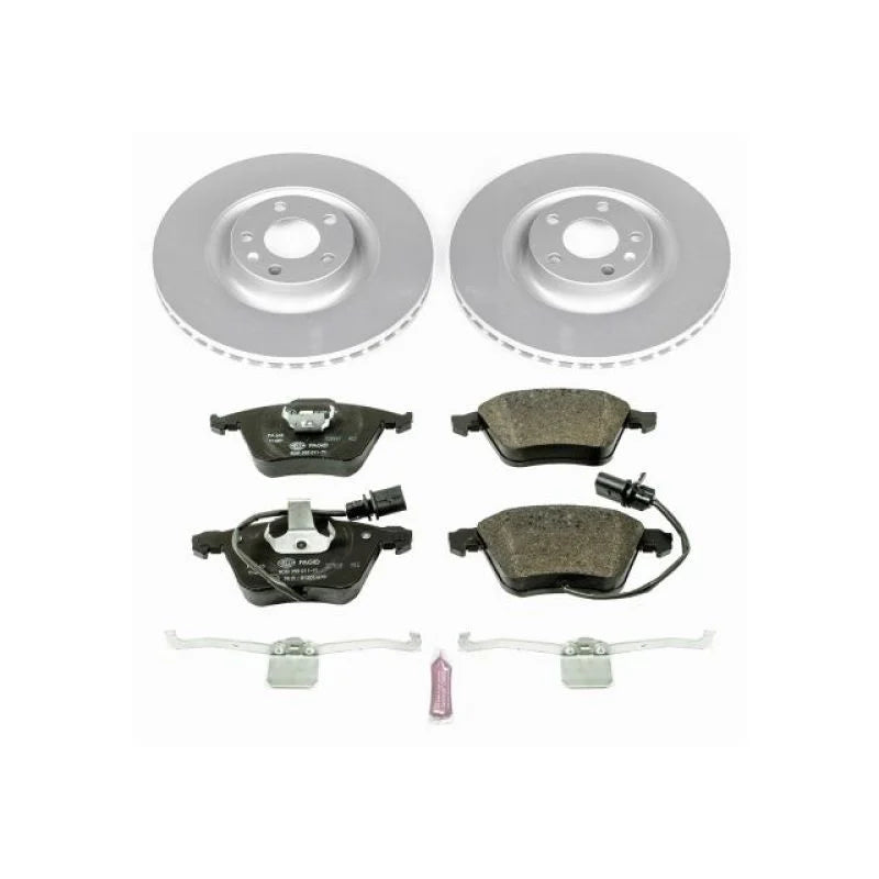 PowerStop Front Euro-Stop Brake Kit fits Audi S4 / 2004-2008 Audi S4 Avant / 2004-2009 Audi S4 Cabriolet - Main Product View