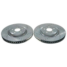 Load image into Gallery viewer, PowerStop Front Evolution Drilled &amp; Slotted Rotor (Pair) fits Ford Edge / 2019-2024 Ford Edge ST - Main Product View