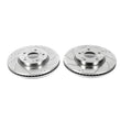 Load image into Gallery viewer, PowerStop Front Evolution Drilled &amp; Slotted Rotors - Pair fits 2013-2022 Honda Accord / Civic - Main Product View