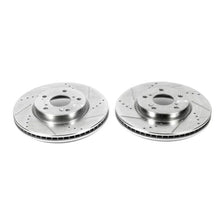 Load image into Gallery viewer, PowerStop Front Evolution Drilled &amp; Slotted Rotors - Pair fits 2013-2022 Honda Accord / Civic - Main Product View