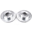 Load image into Gallery viewer, PowerStop Front Evolution Drilled &amp; Slotted Rotors - Pair fits 1991-1998 Toyota 4RUNNER / T100 - Main Product View