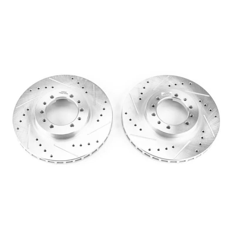 PowerStop Front Evolution Drilled & Slotted Rotors - Main Product View