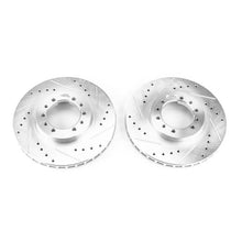 Load image into Gallery viewer, PowerStop Front Evolution Drilled &amp; Slotted Rotors - Main Product View