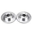 Load image into Gallery viewer, PowerStop Front Evolution Drilled &amp; Slotted Rotors - Pair fits 1993-1995 Mazda Rx-7 - Main Product View