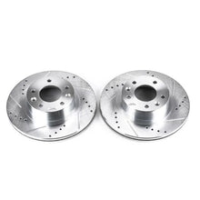 Load image into Gallery viewer, PowerStop Front Evolution Drilled &amp; Slotted Rotors - Pair fits 1993-1995 Mazda Rx-7 - Main Product View