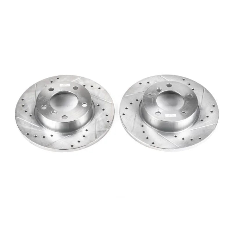 PowerStop Front Evolution Drilled & Slotted Rotors - Main Product View