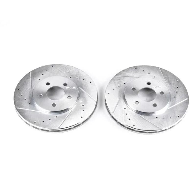 PowerStop Front Evolution Drilled & Slotted Rotors - Main Product View