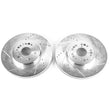 Load image into Gallery viewer, PowerStop Front Evolution Drilled &amp; Slotted Rotors - Pair fits 1995-2000 Lexus LS400 - Main Product View