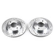 Load image into Gallery viewer, PowerStop Front Evolution Drilled &amp; Slotted Rotors - Pair fits 1995-2000 Nissan 200SX / Sentra - Main Product View