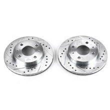 Load image into Gallery viewer, PowerStop Front Evolution Drilled &amp; Slotted Rotors - Pair fits 1995-2000 Nissan 200SX / Sentra - Main Product View