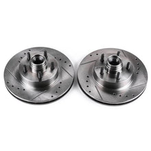 Load image into Gallery viewer, PowerStop Front Evolution Drilled &amp; Slotted Rotors - Main Product View