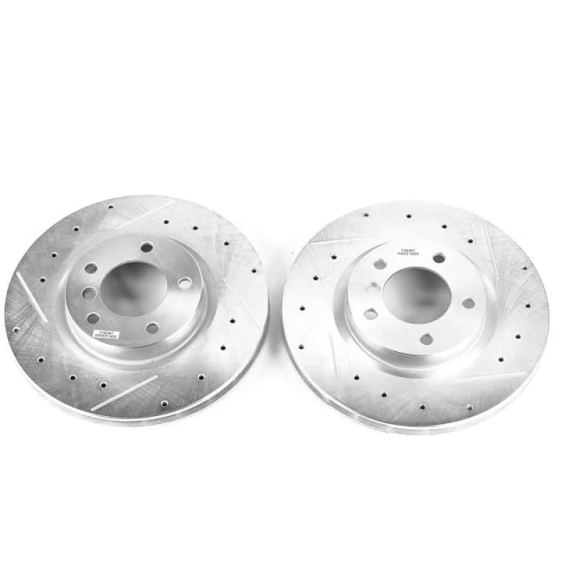 PowerStop Front Evolution Drilled & Slotted Rotors - Pair fits 1995-2002 BMW M3 / Z3 - Main Product View