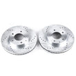 Load image into Gallery viewer, PowerStop Front Evolution Drilled &amp; Slotted Rotors - Pair fits 1995-2006 Mazda Millenia / MPV - Main Product View